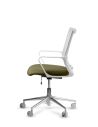 Silla de Trabajo LINK White Neumática Base Cromada