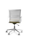 Silla de Trabajo LINK White Neumática Base Cromada