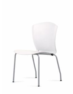 Silla Blanca con Patas Grises