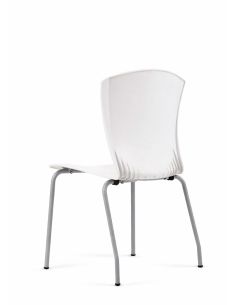 Silla Blanca con Patas Grises 2