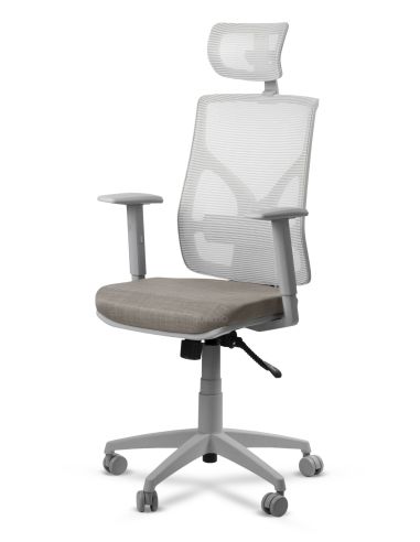Silla ROLIC Cool Ergonómica Gris - Silla Gray de Escritorio