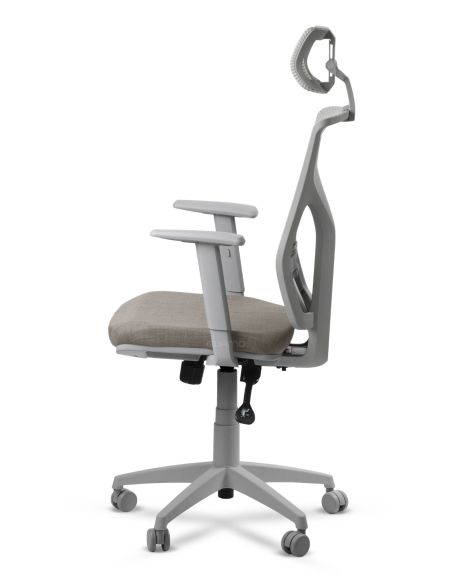 Silla ROLIC Cool Ergonómica Gris - Silla Gray de Escritorio