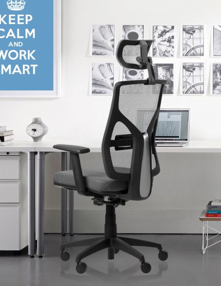 Silla Escritorio Pc Ergonómica Oficina Cool Kronos Giratoria Reclinable con Ruedas