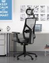 Silla Escritorio Pc Ergonómica Oficina Cool Kronos Giratoria Reclinable con Ruedas