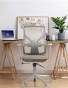 Silla Gris Escritorio Pc Ergonómica Oficina Cool Kronos Giratoria Reclinable con Ruedas