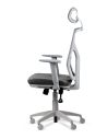 Silla Gris Escritorio Pc Ergonómica Oficina Cool Kronos Giratoria Reclinable con Ruedas