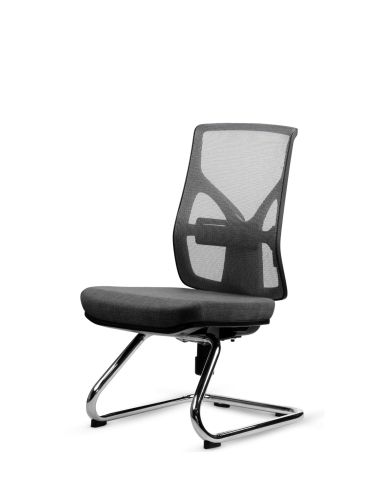 Silla de Oficina sin Ruedas COOL Trineo Cromado