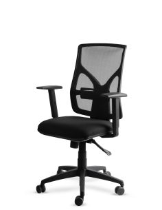 Silla para Trabajar Cómodo - COOL Total Black Negra - 3 años de garantía