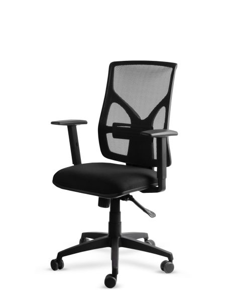 Silla para Trabajar Cómodo - COOL Total Black Negra - 3 años de garantía Silla para Trabajar Cómodo - COOL Total Black Negra - 3 años de garantía