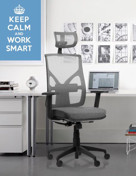 Silla Escritorio Pc Ergonómica Oficina Cool Kronos Giratoria Reclinable con Ruedas