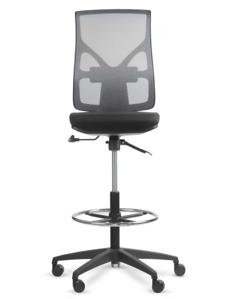 Silla Cajera Alta con Aro Regulable Cromado - COOL ROLIC Silla Cajera Alta con Aro Regulable Cromado - COOL ROLIC