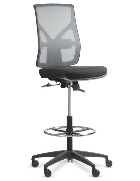 Silla Cajera Alta con Aro Regulable Cromado - COOL ROLIC Silla Cajera Alta con Aro Regulable Cromado - COOL ROLIC