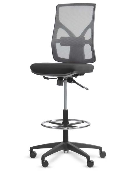 Silla Cajera Alta con Aro Regulable Cromado - COOL ROLIC Silla Cajera Alta con Aro Regulable Cromado - COOL ROLIC
