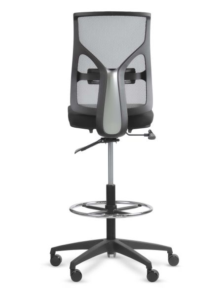 Silla Cajera Alta con Aro Regulable Cromado - COOL ROLIC Silla Cajera Alta con Aro Regulable Cromado - COOL ROLIC