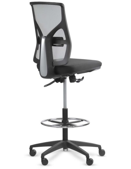 Silla Cajera Alta con Aro Regulable Cromado - COOL ROLIC Silla Cajera Alta con Aro Regulable Cromado - COOL ROLIC
