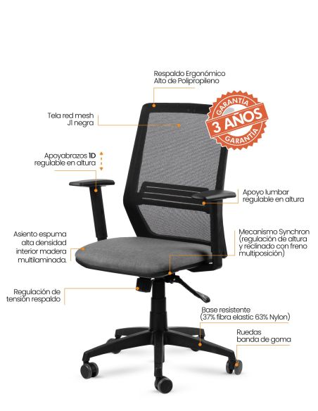 Silla de Escritorio Grou - Nueva Silla de Oficina Ergonómica - Argentina Silla de Escritorio Grou - Nueva Silla de Oficina Ergonómica - Argentina