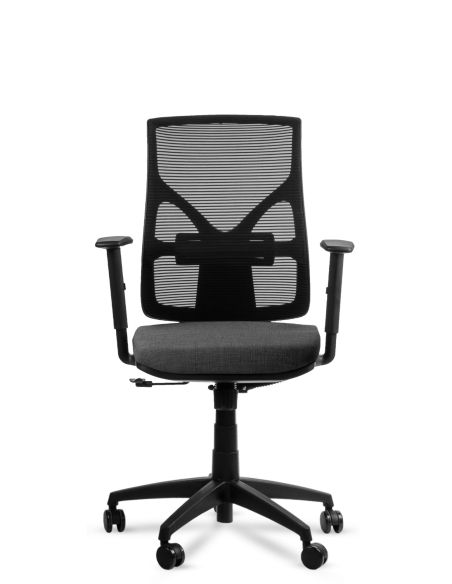 Silla de Oficina Cool Negra Red Lineal Spazio Petroleo - Ergonomía Argentina