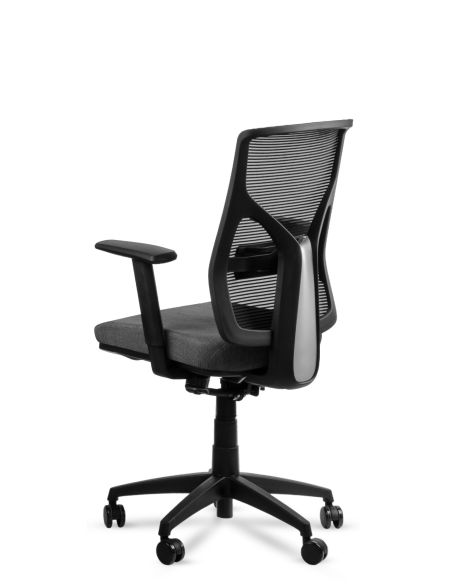 Silla de Oficina Cool Negra Red Lineal Spazio Petroleo - Ergonomía Argentina