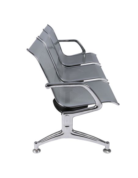 Tandem Cromado de 3 Puestos - Máxima Calidad