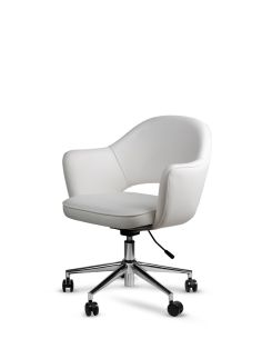 Sillón Blanco Saarinen Rolic Giratorio - Peluquería - Oficina - Salas de Reunión. 2