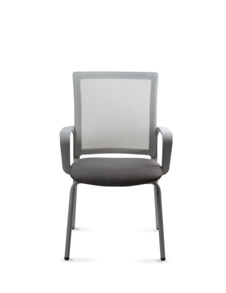 Silla Link Visitor - Silla Fija Red Mesh 4 Patas - Silla Rolic - Quamo