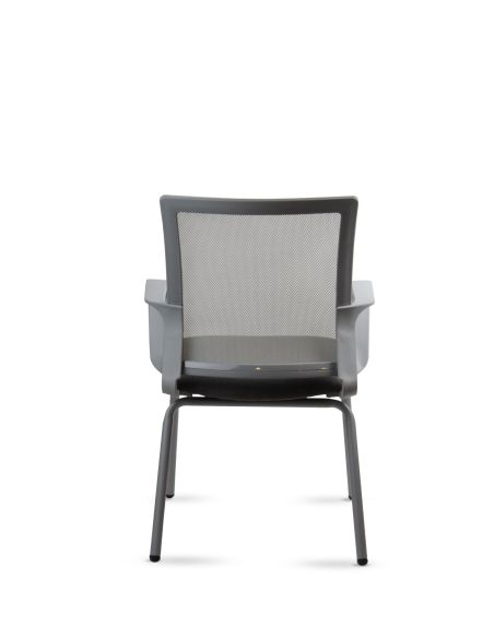 Silla Link Visitor - Silla Fija Red Mesh 4 Patas - Silla Rolic - Quamo