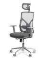 Silla COOL Grey con Estructura Gris Cromada - Diseño Innovador