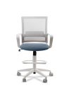 Silla de Trabajo LINK White Cajera Neumática con Asiento Tela Colores