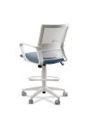 Silla de Trabajo LINK White Cajera Neumática con Asiento Tela Colores