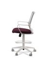 Silla de Trabajo LINK White Cajera Neumática con Asiento Tela Colores