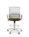 Silla de Trabajo LINK White Cajera Neumática con Asiento Tela Colores