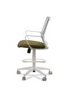 Silla de Trabajo LINK White Cajera Neumática con Asiento Tela Colores