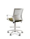 Silla de Trabajo LINK White Cajera Neumática con Asiento Tela Colores