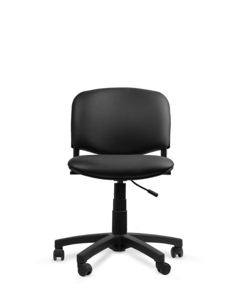 Silla ISO Giratoria Negra sin apoyabrazos - Ideal Peluquería