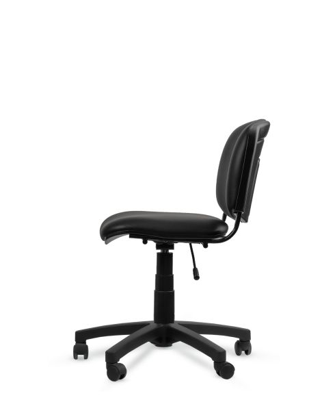 Silla ISO Giratoria Negra sin apoyabrazos - Ideal Peluquería