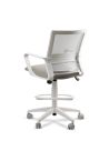 Silla de Trabajo LINK White Cajera Neumática con Asiento Tela