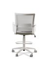 Silla de Trabajo LINK White Cajera Neumática con Asiento Tela