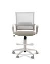 Silla de Trabajo LINK White Cajera Neumática con Asiento Tela