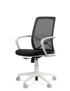 Silla de Oficina Blanca - Equis Rolic con Apoyo Lumbar 2
