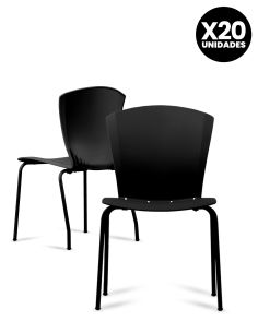 Silla Cafe Negra 2