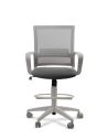 Silla de Trabajo LINK Grey Cajera Neumática con Asiento Tela