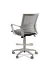 Silla de Trabajo LINK Grey Cajera Neumática con Asiento Tela