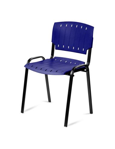 Silla Azul Pastica Prima Rolic Máxima Resistencia - Garantía - Apilables
