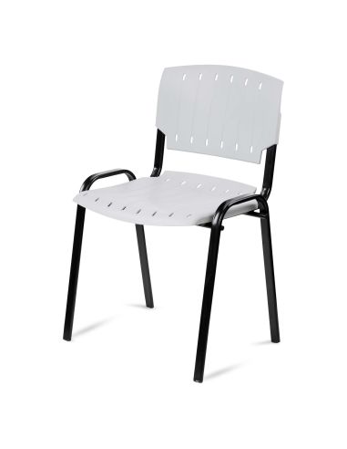 Silla Gris Pastica Prima Rolic Máxima Resistencia - Garantía - Apilables