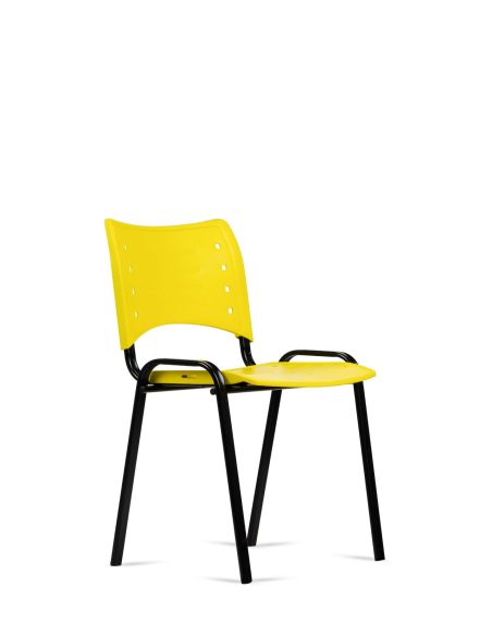 Silla Amarilla Fija Kudo x1 Súper Resistentes - Garantía - Apilables