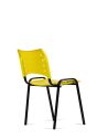 Silla Amarilla Fija Kudo x1 Súper Resistentes - Garantía - Apilables