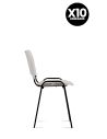 Silla Blanca Fija Kudo x10 Súper Resistentes - Garantía - Apilables