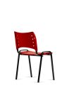 Gran Liquidación! Silla Plástica Roja Fija Kudo x1 Súper Resistentes - Garantía - Apilables