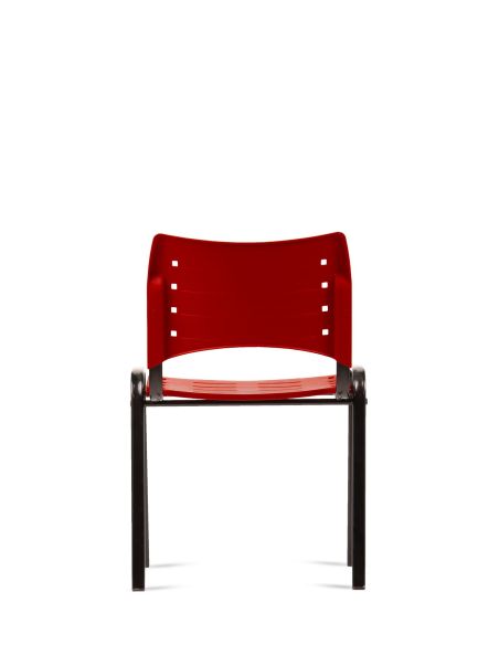 Gran Liquidación! Silla Plástica Roja Fija Kudo x1 Súper Resistentes - Garantía - Apilables