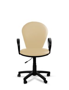 Silla Beige de Oficina Tapizada Beta Rolic - Máxima Comodidad - Envío Gratis
